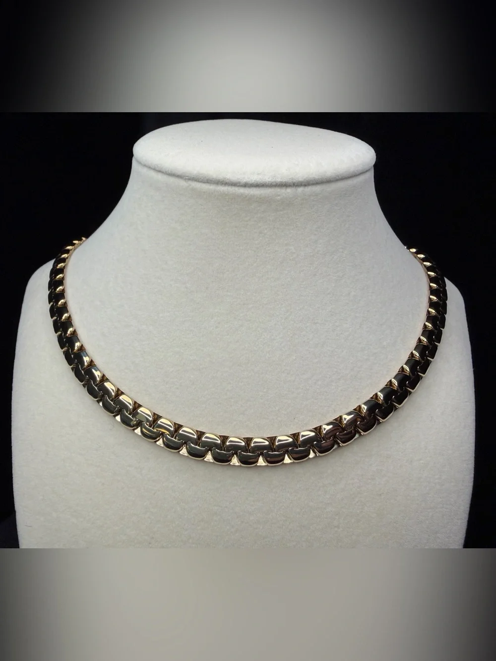 S Curb Link Cuban 24in 8MM 14K Stamped Gold Finish Chain New Collection